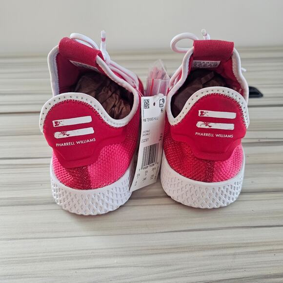 Adidas Pharell Williams Red Athletic Sneakers Shoes Size 6 - Picture 6 of 10